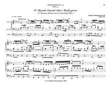 Partition O Mensch, bewein’ dein’ Sünde gross, BWV 622, Das Orgel-Büchlein