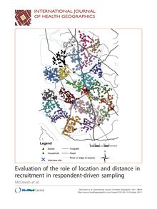 Evaluation of the role of location and distance in recruitment in respondent-driven sampling