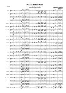 Partition complète (moderne orchestration), Piazza Stradivari, Op.150