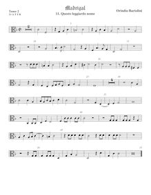 Partition ténor viole de gambe 3, alto clef, Madrigali a 5 voci, Libro 1 par Orindio Bartolini