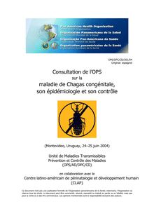 maladie de Chagas congénitale,