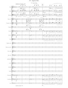Partition 10/10 Agnus Dei, Misa a Santa Cecilia, Misa a Santa Cecilia, para solistas, coro y orquesta