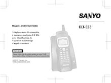 Notice Téléphone sans fil Sanyo  CLT-E23