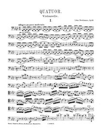Partition Complete partition de violoncelle, Piano quatuor en F minor, Op.10