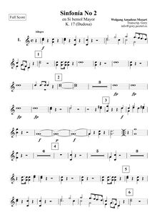 Partition cor 1/2 (en B♭), Symphony, Symphony Eisen B-flat 6, B♭ major