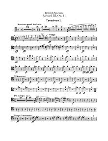 Partition Trombone 1 (alto), 2 (ténor), 3 (basse), Tuba, Richard III