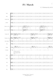 Partition I, March,  pour orchestre, B flat, Robertson, Ernest John