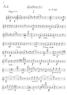 Partition hautbois 2, Symphony en C Major, Bizet, Georges