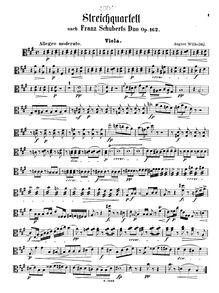 Partition viole de gambe, violon Sonata, Op.162, Schubert, Franz