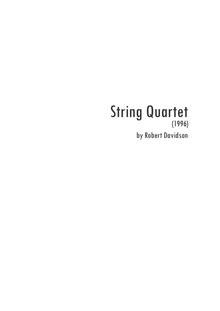Partition compléte, corde quatuor, Davidson, Robert