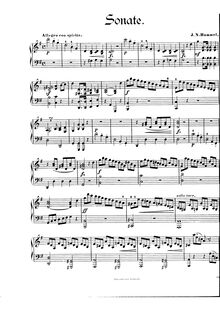 Partition complète, Piano Sonata No.7, Hummel, Johann Nepomuk