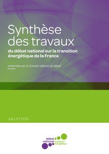 Synthèse des travaux du débat national sur la transition énergétique de la France