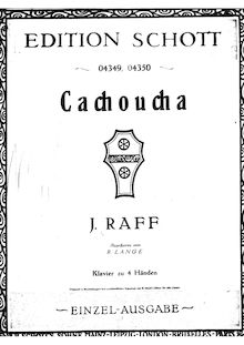 Partition complète, Cachoucha-Caprice, Raff, Joachim