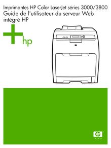 Notice Imprimantes HP  Color LaserJet 3800