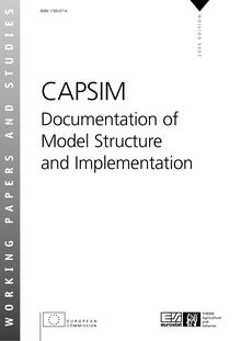 CAPSIM, documentation of model structure and implementation