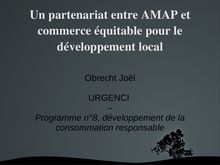 Un partenariat entre AMAP et commerce équitable pour le ...