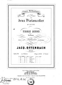 Partition Book III, Duos pour 2 violoncelles, Op.52, Duos pour 2 Violoncelles, Op.52