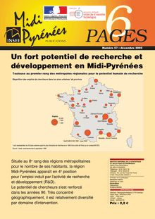 Un fort potentiel de recherche et développement en Midi-Pyrénées