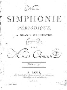 Partition violoncelles / Basses, 2 Symphonies, Sinfonie à Grande Orchestre ; Sinfonies périodiques