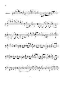 Partition 1 Andante1 Waltz, 4 andantes et 4 valses, Op.5, Aguado, Dionisio