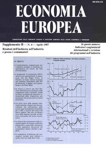 ECONOMIA EUROPEA. Supplemento Î’ â€” N. 4 â€” Aprile 1987