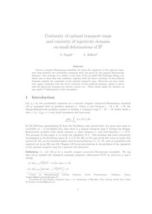 Continuity of optimal transport maps and convexity of injectivity domains