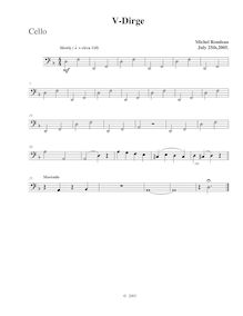 Partition violoncelle,  No.5 en F major, F major, Rondeau, Michel par Michel Rondeau