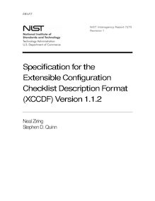 Specification for the Extensible Configuration Checklist ...