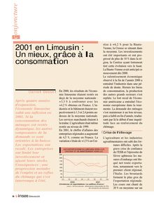 2001 en Limousin : un mieux, grâce à la consommation