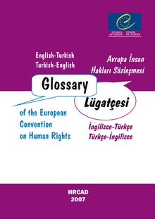 Glossary of the European Convetion on Human Rights (English-Turkish)