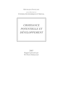 Croissance potentielle et développement - République Française