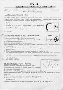 Résistance des matériaux : introduction aux calculs des structures 2000 Génie Mécanique et Conception Université de Technologie de Belfort Montbéliard