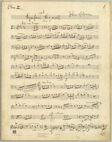 Partition hautbois 2, Symphony No.1, Symphony No.1 in C minor, C minor
