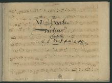 Partition de violon, 6 sonates pour clavecin et violon, Op.4