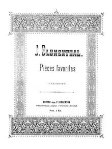 Partition No.1: Le Chant du Cigne., 2 Mélodies, Blumenthal, Jacques