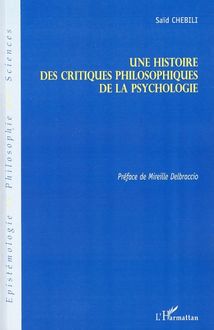 Une histoire des critiques philosophiques de la psychologie