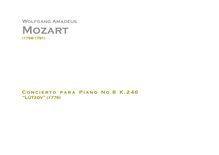 Partition Orchestral score, Piano Concerto No.8, Lützow-Konzert ; Lützow Concerto