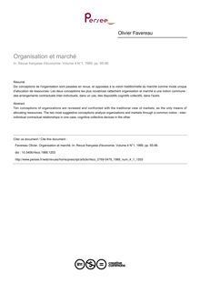 Organisation et marché - article ; n°1 ; vol.4, pg 65-96