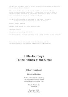 Little Journeys to the Homes of the Great - Volume 12 - Little Journeys to the Homes of Great Scientists
