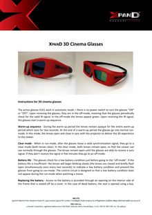 XPAND 3D Cinema Glasses