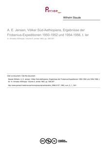 A. E. Jensen, Völker Süd-Aethiopiens, Ergebnisse der Frobenius-Expeditionen 1950-1952 und 1954-1956, t. Ier  ; n°1 ; vol.5, pg 306-307