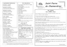 Janvier - CALENDRIER PAROISSIAL DIMANCHE 11 JANVIER Le BAPTEME du  ...