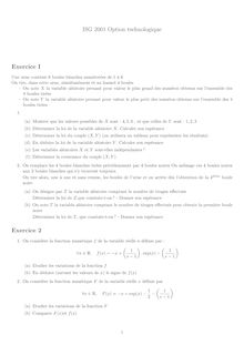 Isg 2001 mathematiques classe prepa hec (ect)