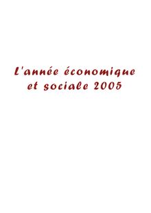 L année économique et sociale 2005