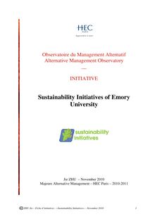 Initiatives Durables de l’Université Emory