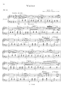 Partition complète (scan), valses, Op.69, Chopin, Frédéric