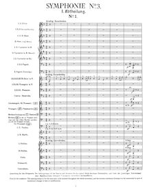 Partition Complete Orchestral Score, Symphony No 3, Mahler, Gustav