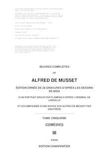 Oeuvres complètes de Alfred de Musset