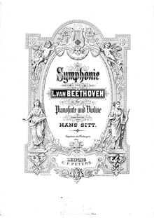Partition de violon, Symphony No.1 en C, Op.21, C major par Ludwig van Beethoven