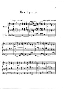 Partition No.2 Festhymne, 2 Konzertstücke für Orgel, Op.85, 1. E minor2. B-flat major